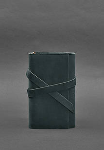 Шкіряний блокнот (Софт-бук) 1.0 зелений