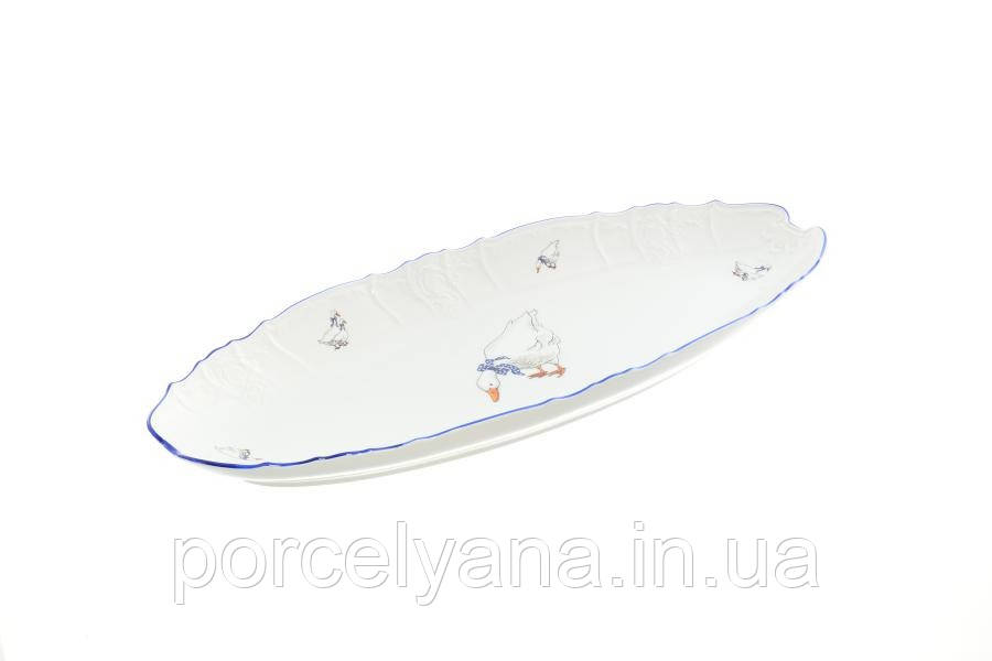 Блюдо овальне для риби 52 см Bernadotte Гуси 5936B52, фото 1
