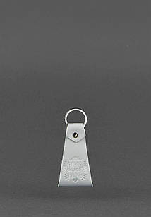 Шкіряний сірий брелок-петля