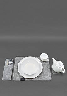 Набір для сервірування столу на 1 персону чорний