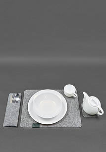 Набір для сервірування столу на 1 персону зелений