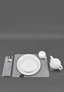 Набір для сервірування столу на 1 персону синій