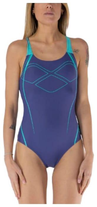 Купальник закритий для жінок Arena GRAPHIC SWIM PRO BACK фіолетовий Жін 44, фото 1