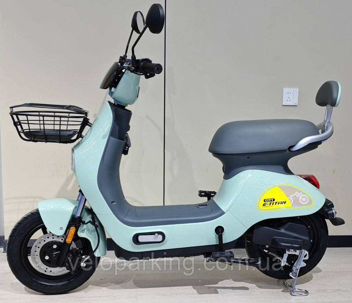 Електроскутер 14" Citon 1000W, 48V/20A велоскутер аккумуляторний, світло LED, диск гальмо