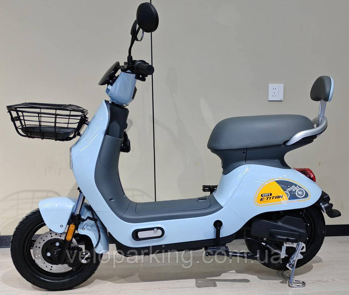 Електроскутер 14" Citon 1000W, 48V/20A велоскутер аккумуляторний, світло LED, диск гальмо