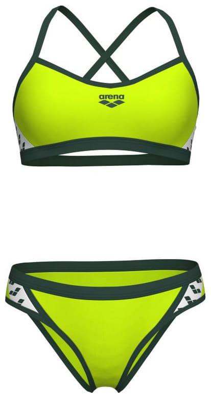 Купальник роздільний для жінок Arena ICONS BIKINI CROSS BACK SOLID салатовий Жін 38, фото 1