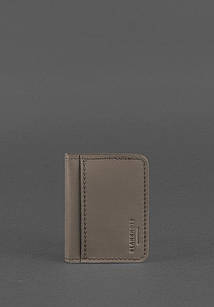 Шкіряна обкладинка для ID-паспорта і водійського повсідчення 4.0 темно-бежева