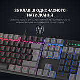 Клавіатура GamePro MK105R LED Red Switch USB Black, фото 10