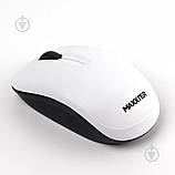 Комп'ютерна миша Maxxter Mr-333-W бездротова, USB, White, фото 4