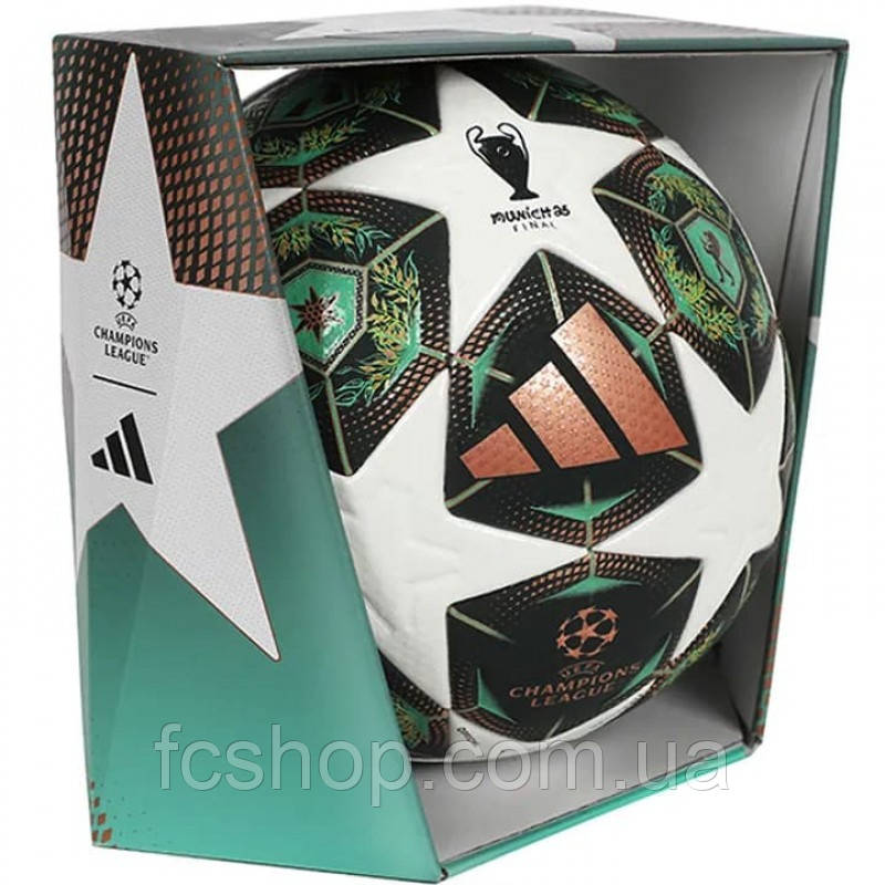 Футбольний м'яч Adidas Finale 25 Munich OMB JH1279, Зелений, Розмір (EU) — 5