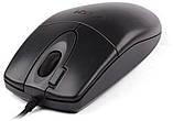 Комп'ютерна миша A4tech OP-620DS, Black, USB, оптична, 1000 dpi, 4 кнопки, безшумний клік, 1.5 м, фото 4