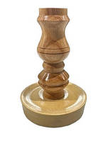 Підсвічник Карпати великий d8 см h13 см дерево (3511)