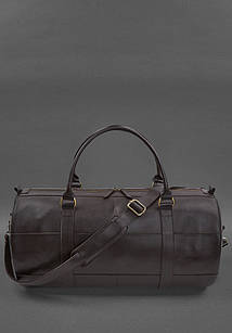 Шкіряна сумка Harper MAXI темно-коричнева краст