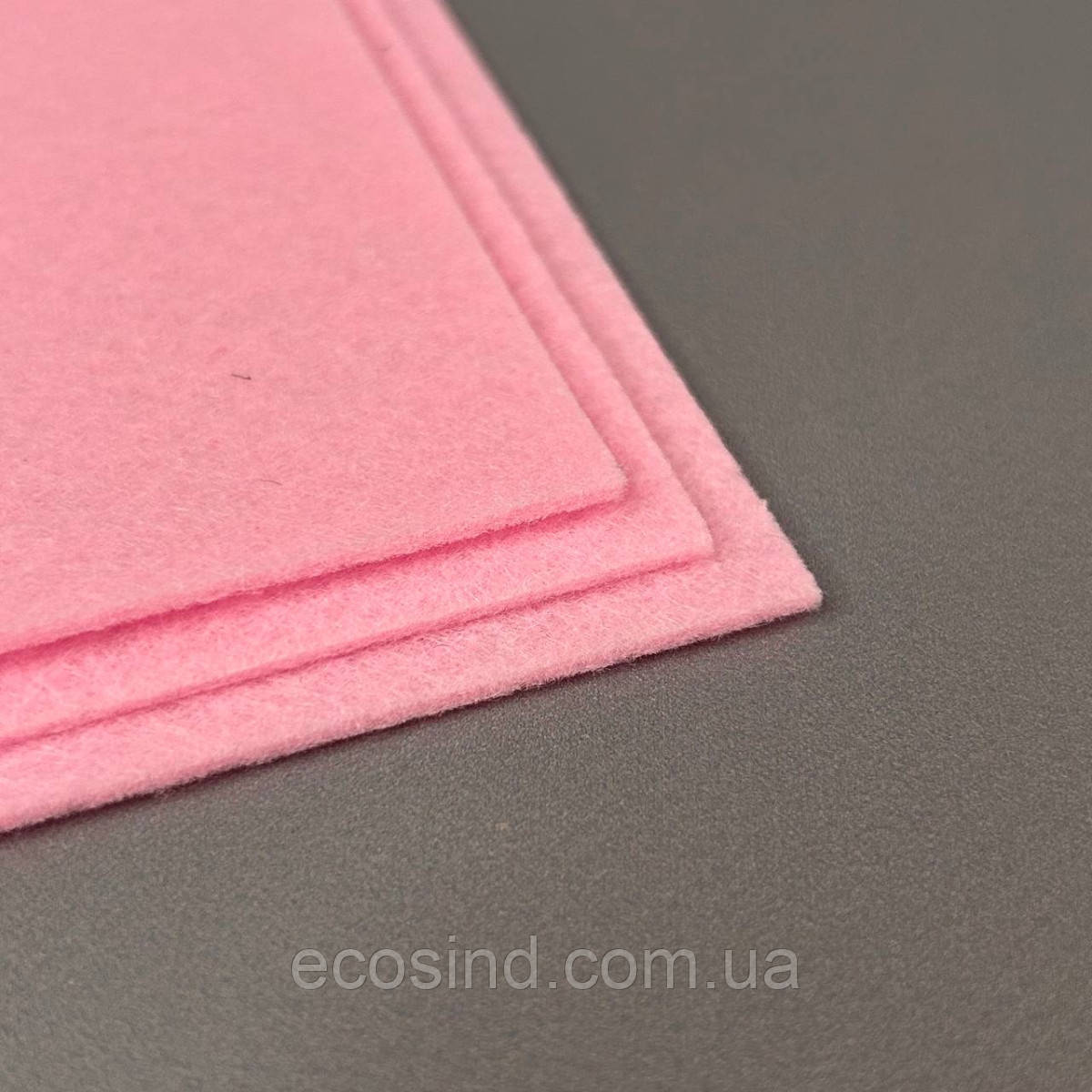 Фетр плотный, 2 мм, 20х30 см, цвет - розовый С30, фото 1
