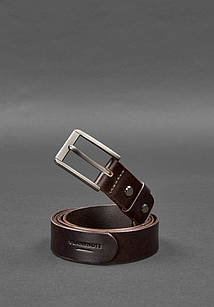 Чоловічий шкіряний вузький ремінь 30 мм Коричневий