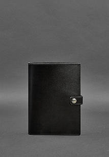 Шкіряна папка (софт-бук) для блокнота і планшета 10.0 Угольно-чорна