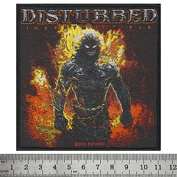 Нашивка ткана DISTURBED - INDESTRUCTIBLE (ofp-182)