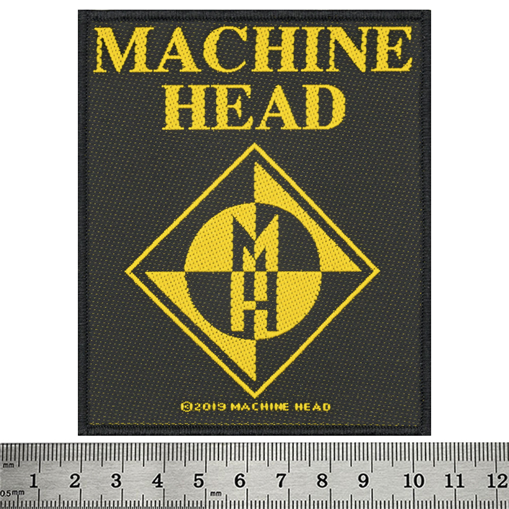 Нашивка ткана MACHINE HEAD - DIAMOND LOGO (ofp-199), фото 1