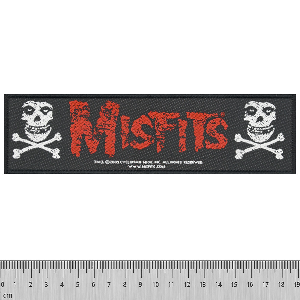 Нашивка ткана MISFITS - CROSS BONES (ofp-200), фото 1