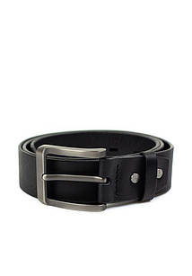 Шкіряний ремінь 40 мм чорний