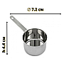Сотейник маленький нержавіючий Ø 72 мм Ковшик з нержавіючої сталі Маленький ковшик, фото 7