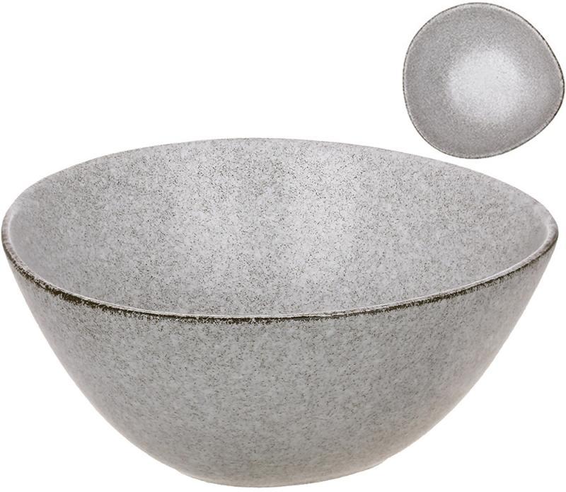 Набір 6 керамічних салатників "Edelstein Gray" Ø15.5см hotdeal (500мл), сірий граніт