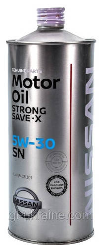 Моторна олива Nissan Strong Save-X 5W-30 SN (Japan), 1л (KLAN5-05301)