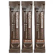 EVLution Nutrition, Mushroom Coffee, холодна кава, 6 г (0,21 унції), Київ