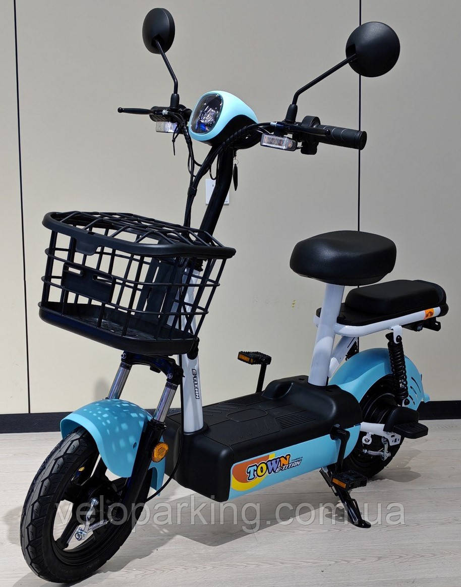 Электроскутер 14" Taurus 500W, 48V/20A аккумуляторный велоскутер, свет LED, E-Titan