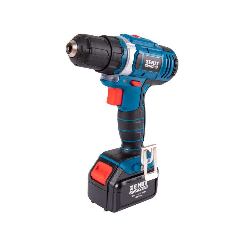 Шуруповерт акумуляторний США-18/2 Li профі в кейсі ЗЕНІТ, фото 1