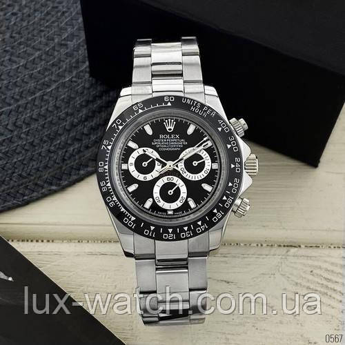 Наручний годинник R.o.l.e.x. Daytona Metal Silver-Black-Black