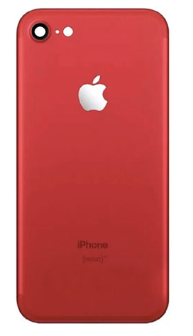 Задня кришка для iPhone SE 2020/SE 2022, червона, у комплекті скло камери, оригінал (54), фото 1