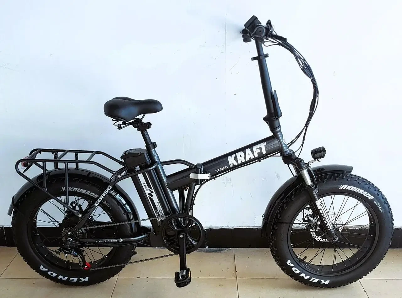 Електровелосипед Corso Kraft 500W, 48V13Ah літієва, колеса 20", рама складна