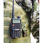 🔥 Рація Baofeng UV-5R + Гарнітура Baofeng з кнопкою РТТ (Чорна), фото 3