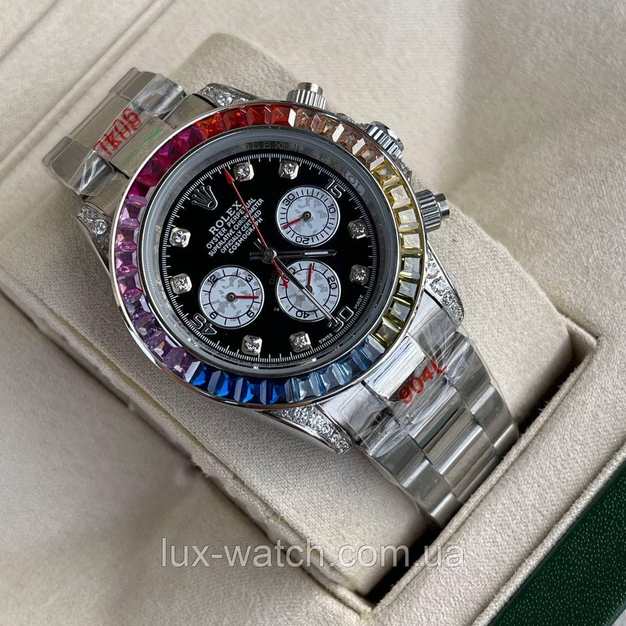 Годинник наручний R/o/l/e/x/Cosmograph Daytona Gold-Black преміального AAA класу
