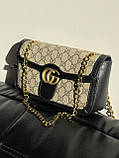 Сумка женская Gucci Marmont черный кросс боди через плечо Гуччи, фото 4