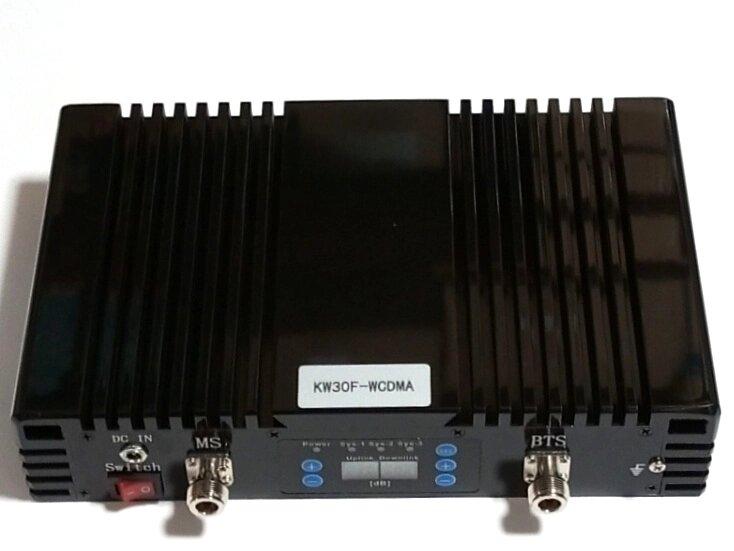 Підсилювач 3G/4G LTE інтернету і голосового зв'язку KW-2130-W 2100 МГц 80 дБ 30 дБм із захистом мережі, 2700-3500 кв. м.