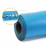 Килимок (мат) спортивний 4FIZJO PU 183 x 61 x 0.4 см для йоги та фітнесу Blue (P-5907739319555), фото 11