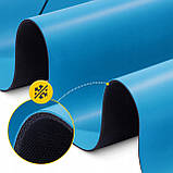 Килимок (мат) спортивний 4FIZJO PU 183 x 61 x 0.4 см для йоги та фітнесу Blue (P-5907739319555), фото 8