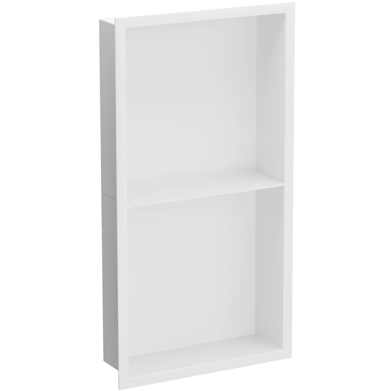 Уцінена полиця для душу металева вбудована біла 60 см Nett YW-60, фото 1