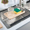 Комплект кухонної мийки та змішувача з нержавіючої сталі NS-6845, фото 6