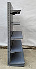 Торгові пристінні (односторонні) стелажі «Колумб» 210х133 см. RAL 7024 м, Б/у, фото 4