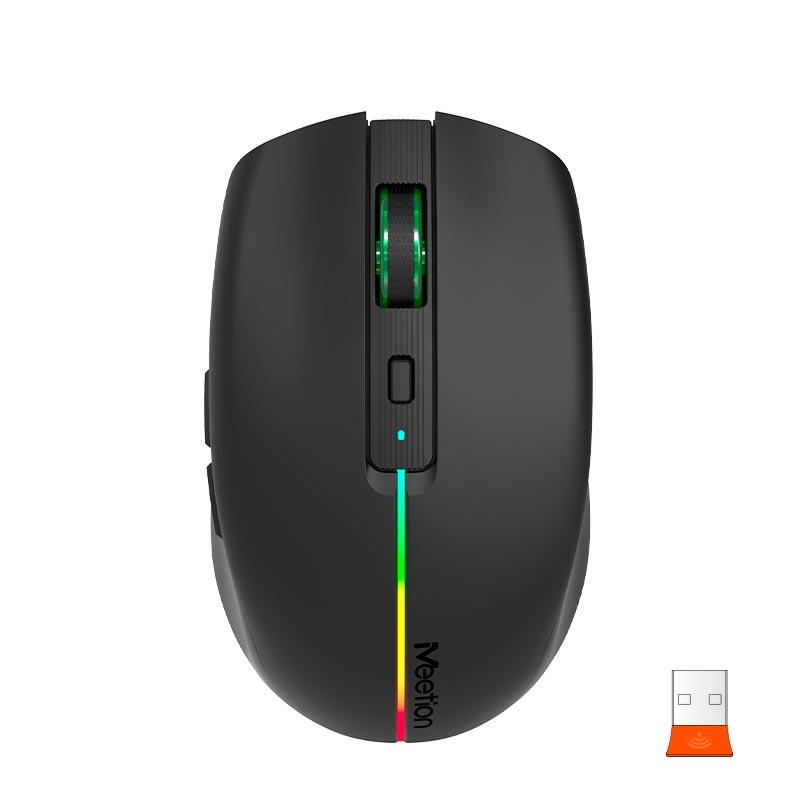 Миша MEETION 2.4 G+Bluetooth Dual Mode gaming mouse BTM002 |1000-1200-1600dpi, 6keys, Type-C Charging, RGB|