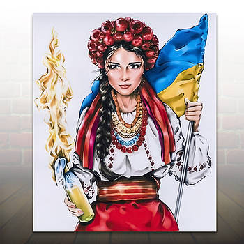 Алмазна живопис Українка 50x40 см IMAGE12 У картонній коробці