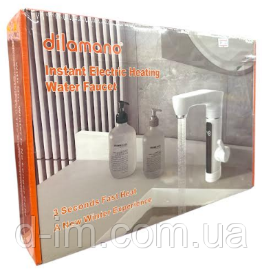 Опалюючий кран Delimano FT004 Свідомий водонагрівач (3000 Вт) (16шт), фото 1