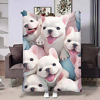 Плед 3D з принтом Щенята 28922 135х160 см