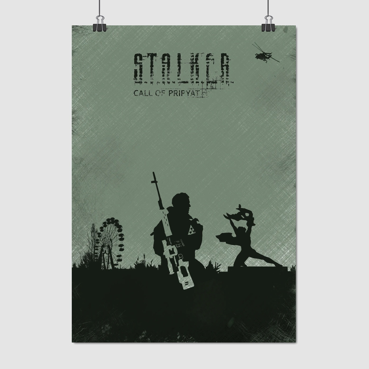 Плакат "Сталкер, мінімалістичний, Stalker", 60×43см