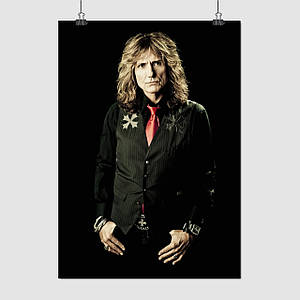 Плакат "Девід Ковердейл, Whitesnake, David Coverdale", 60×43см