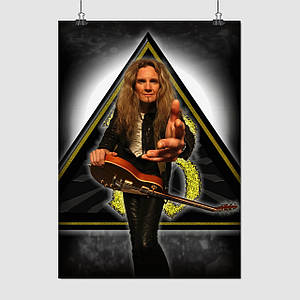 Плакат "Девід Ковердейл, Whitesnake", 60×43см