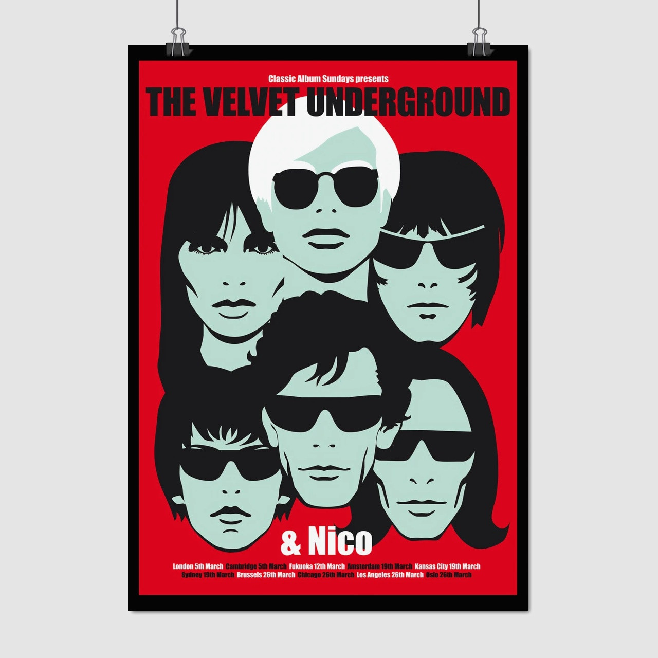 Плакат "The Velvet Underground", 60×43см